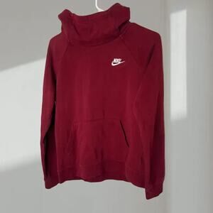 Nike Pullover Hoodie – Burgundy / Maroon with White Swoosh (Women’s XS)